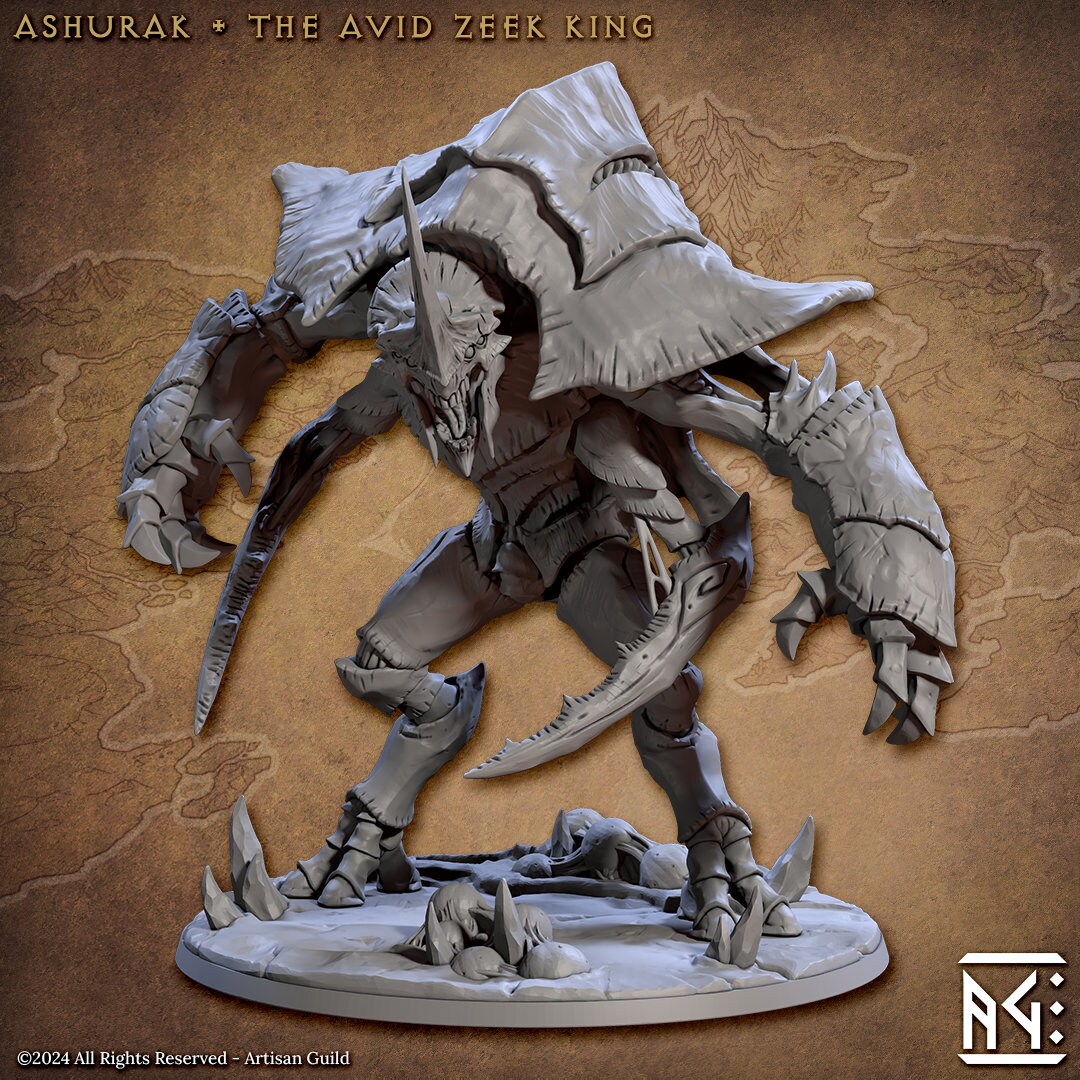 Mighty Ashurak Avid Zeek King Miniature, Strong and Frightening ...