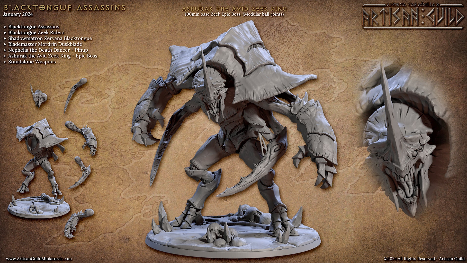 Mighty Ashurak Avid Zeek King Miniature, Strong and Frightening ...