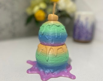 3D-geprint decorstuk voor een ijsschepsieradendoosje
