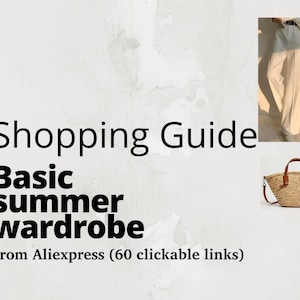 Shopping Guide Basic Summer Wardrobe From Aliexpress (60 Clickable