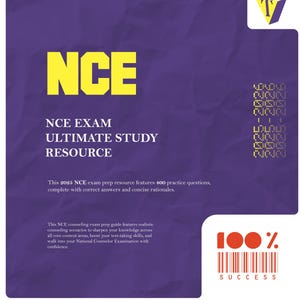 Preguntas de práctica para el examen NCE 2025: Preparación para el examen de consejero (Descarga digital)