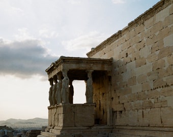 Caryatids aside, Acropolis, Athens, Attica, Greece.