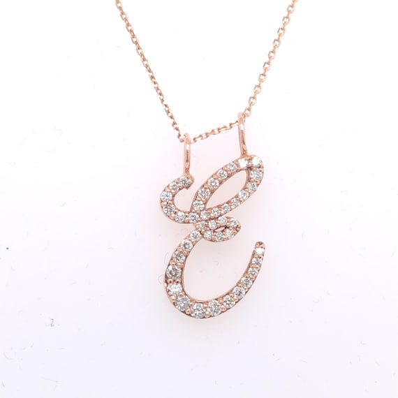 Diamond e clearance necklace