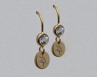 Starburst gold earrings - Starry-eyed collection