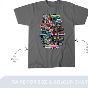 Shirt Car Madness, shirt autoliefhebber, Muscle Cars, Cars en Hotrods Cartoon 1 T-shirt, sweater, hoodie, draagtas - 248790