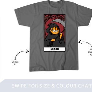 la carte du tarot de la mort mais c'est garfield T-shirt classique, sweat à capuche, sac fourre-tout - 249245