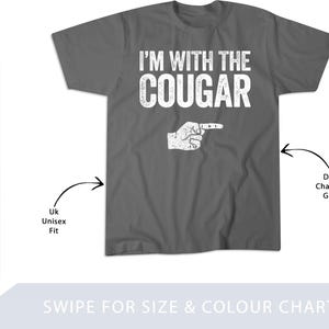 I'm With The Cougar Matching Cougar T-Shirt, Sweatshirt, Hoodie, Tote Bag - 250158