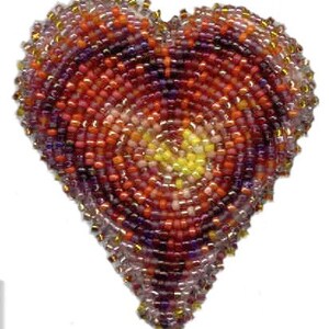 Spiral Heart Bead Embroidery Kit image 3