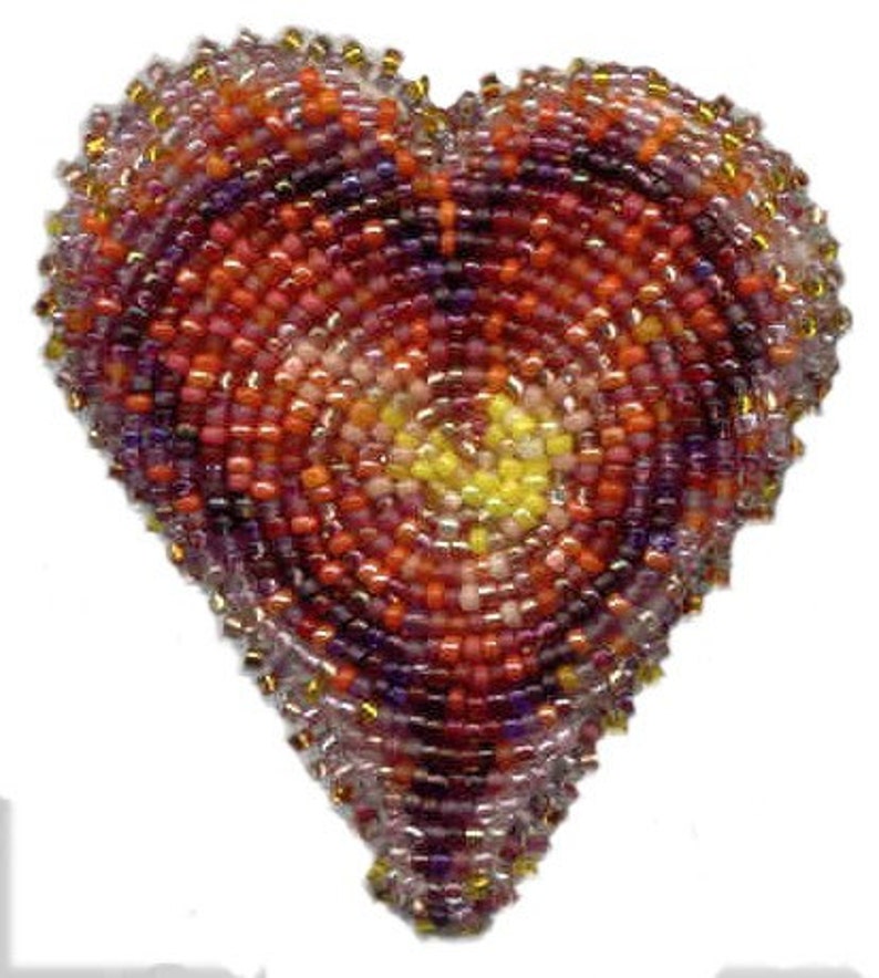 Spiral Heart Bead Embroidery Kit image 3