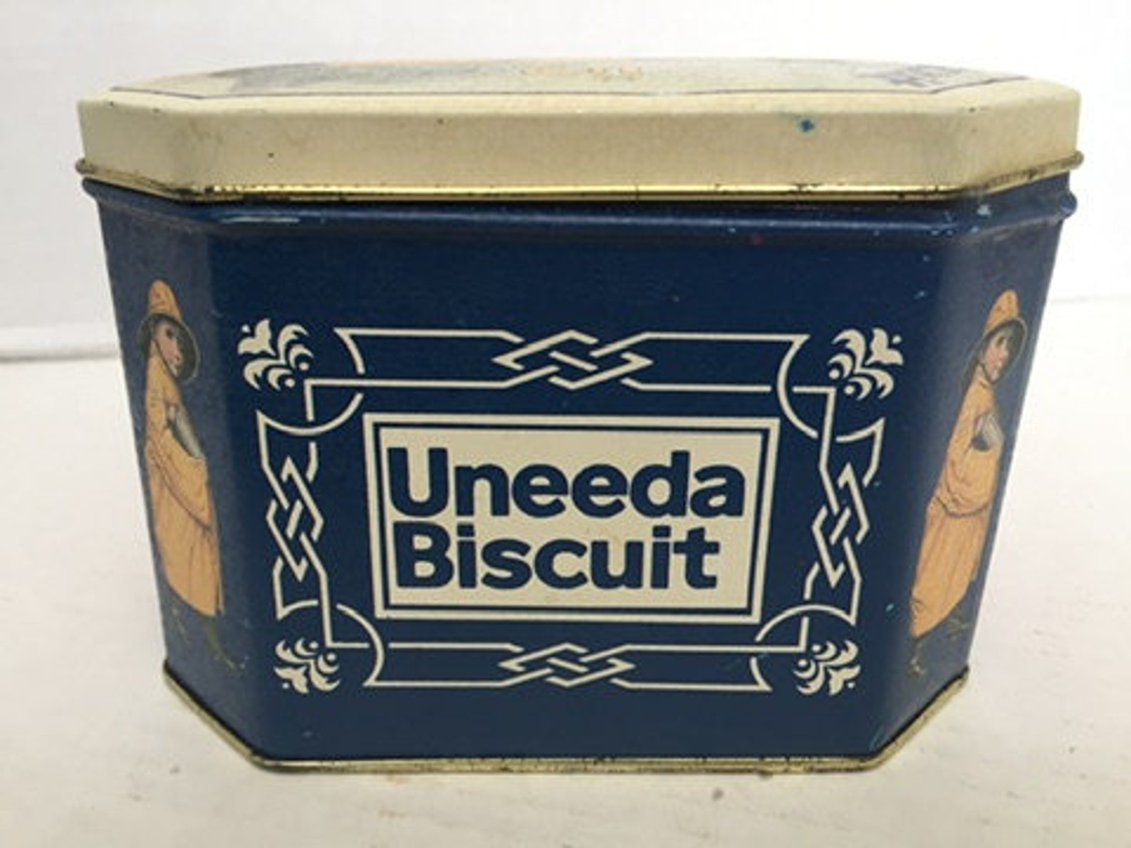 Vintage Replica 1923 Uneeda Biscuit Tin Child in a Raincoat Etsy
