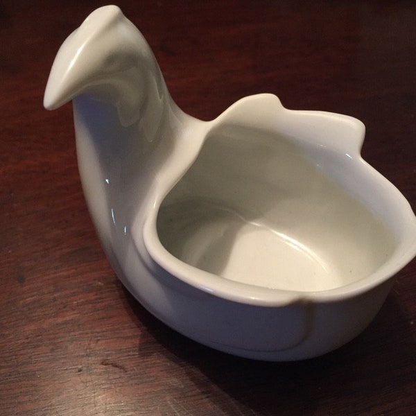 Vintage Dansk White Modernist Porcelain tiny Hen Bowl Designed by Gunnar Cyren Scandinavian Style-1980s | Japan | Perfect for jelly beans