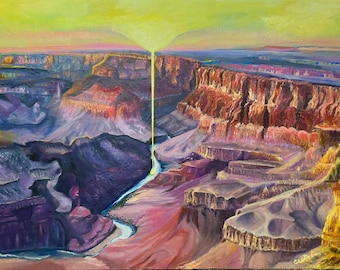 Orginal Painting by Anne Cameron Cutri entitled "Heavenly Infusion for Mother Earth
