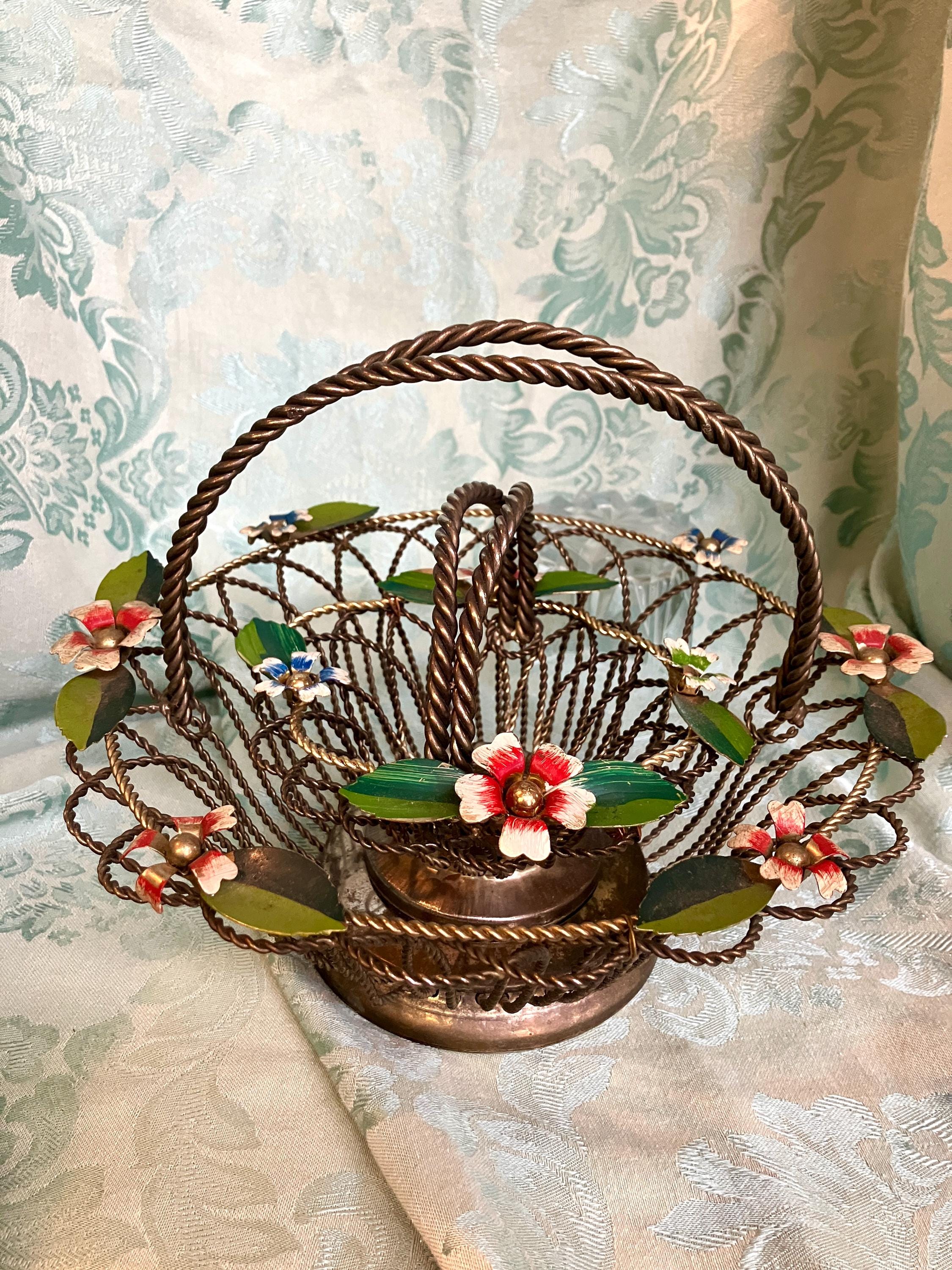 Vintage Wire Flower Basket - Etsy - Page 3