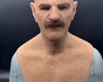 Máscara de silicona realista máscaras de carne real el profesor