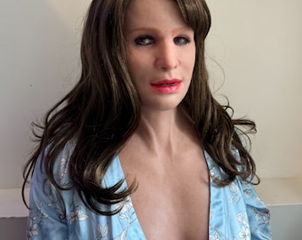 Máscara de silicona Las mujeres Máscara femenina de silicona realista máscara de carne real