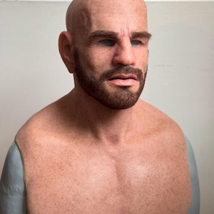 Silicone mask the soldier Realistic silicone mask realflesh mask