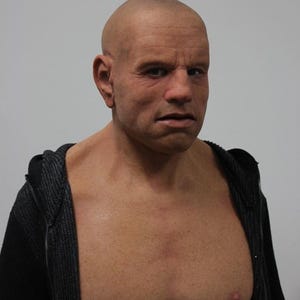 Silicone mask the soldier Realistic silicone mask realflesh mask