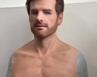 Máscara de silicona realista, máscaras de piel real, chico genial