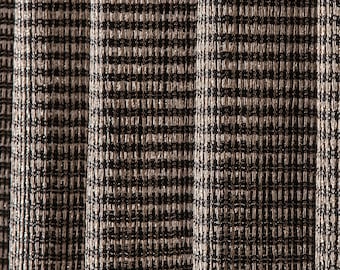Linen Sheer Curtains, Knitted Pattern Gold Metallic Fabric, Modern Luxury Drapes