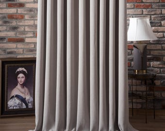 Neutrale einfache Leinenvorhänge, 25 Farboptionen extra breit, luxuriöse neutrale Vorhangelemente für Wohnzimmer Schlafzimmer, Vorhänge in benutzerdefinierten Größen