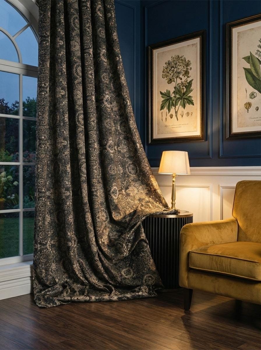 Victorian curtains - Etsy 日本