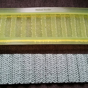 Marvelous Molds Ribbed Knit Border Silicone Mold
