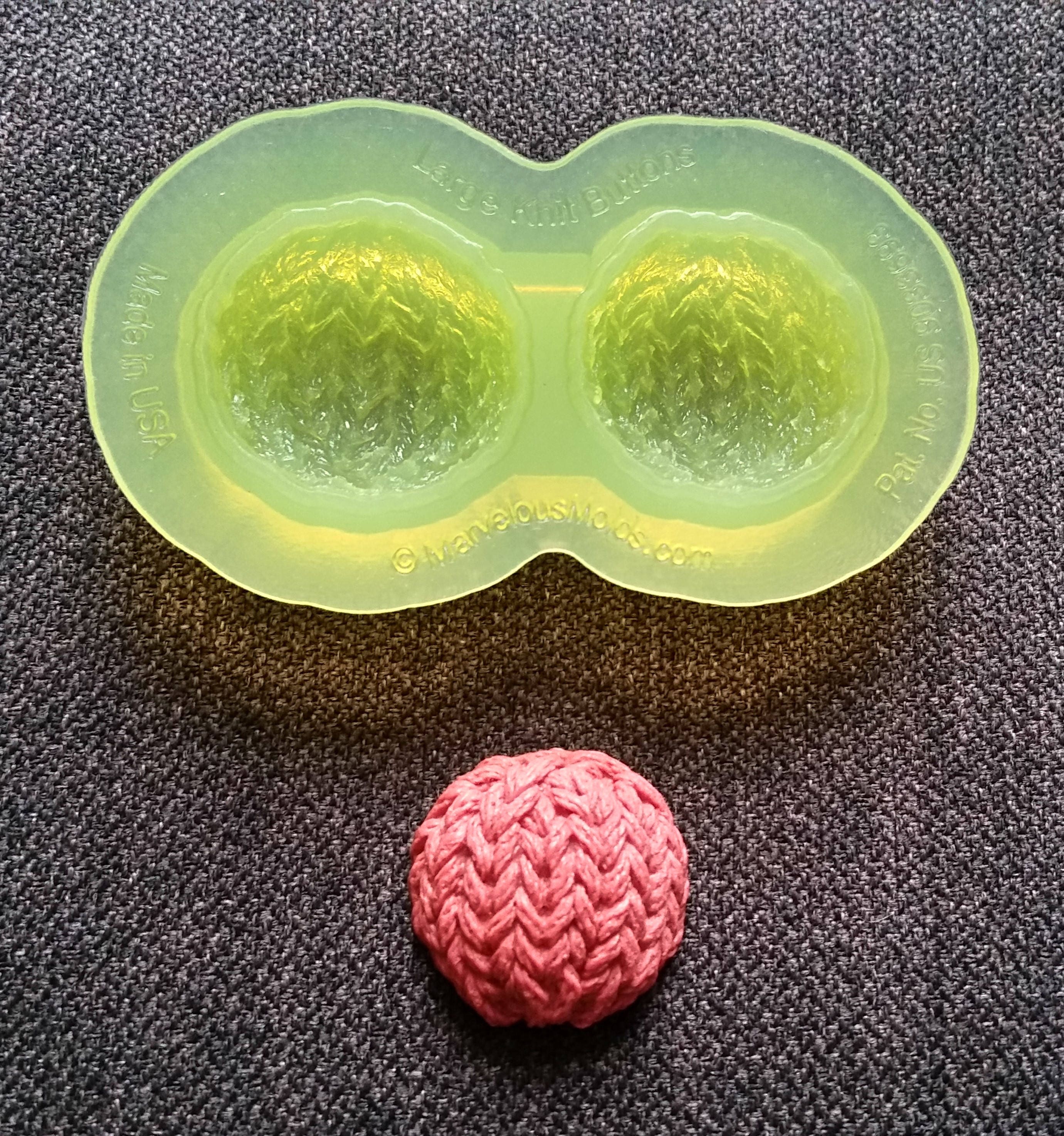 Marvelous Molds Knit Collection Silicone Mold BUTTONS BUNDLE Etsy