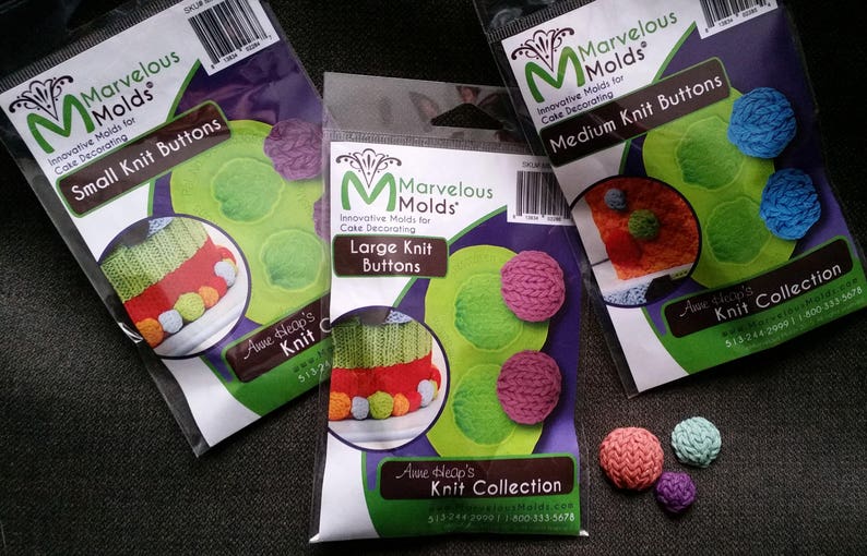 Marvelous Molds Knit Collection silicone molds COMPLETE BUNDLE Etsy