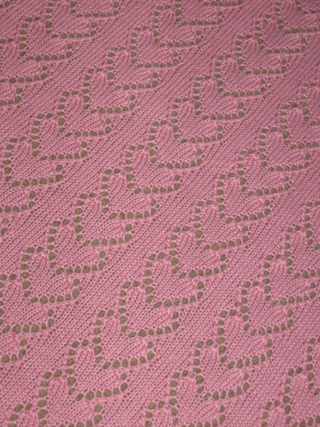 Lace Heart Chains Baby Blanket Knitting Pattern (pdf Digital Download ...