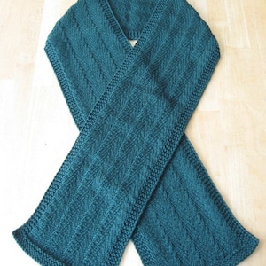 Randall Herringbone Scarf knitting pattern (pdf digital download)