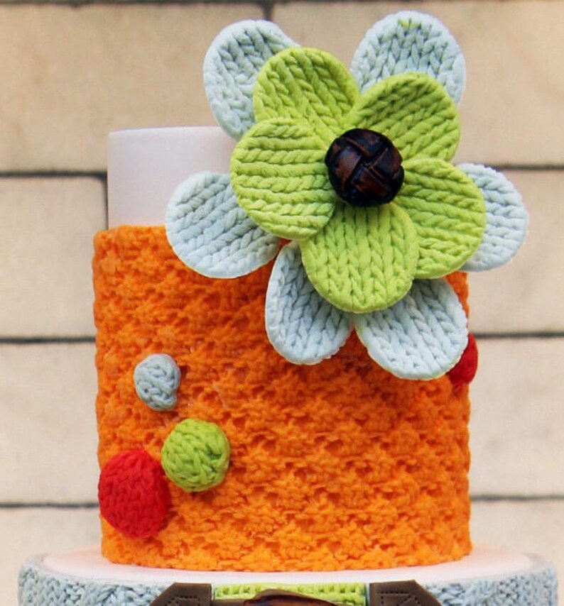 IKOJING Knitted Button Fondant Silicone Mold - For Cake Decorating, Baking, Chocolate, Mousse - View #12