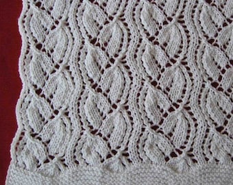 Wedding Throw knitting pattern (pdf digital download)