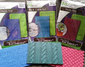 Marvelous Molds Knit Collection silicone molds BUNDLE SET - 5% Savings + Free Priority US Shipping