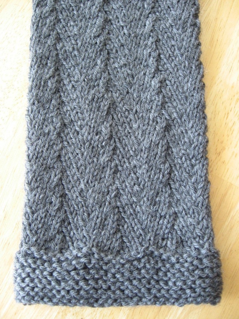 herringbone scarf knitting pattern