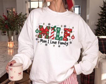 Funny Adult Family Christmas Sweater Family Sweatshirts, Vintage Retro Holiday Shirt, Inappropriate Xmas Humor, Rustic Family Xmas Gift