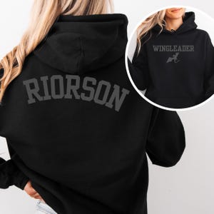 Xaden Riorson Wingleader Hoodie Fourth Wing merch Kocham cię cytaty z książek merch książkowy merch książkowy sweter booktok czytelnik acotar Onyx Storm