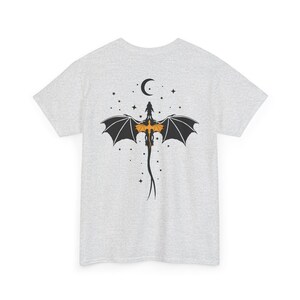 Dragon Reader T-Shirt Back dragon rider Shirt Book Club Tattoo custom gift for fantasy reader her booktok bookish image 10