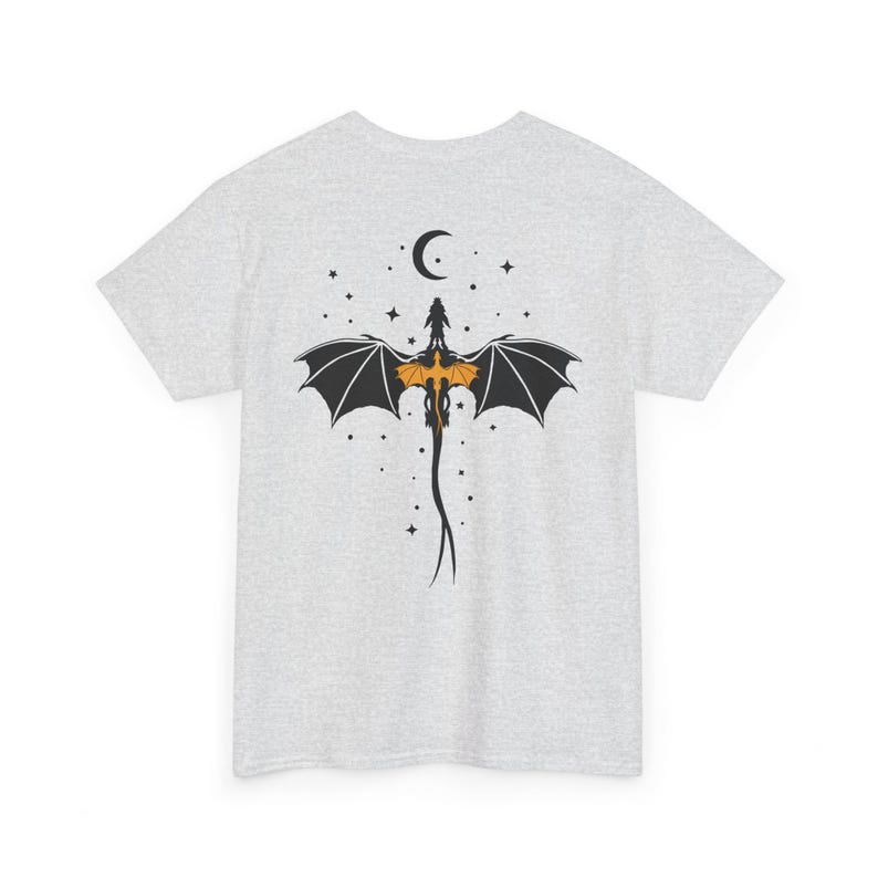 Dragon Reader T-Shirt Back dragon rider Shirt Book Club Tattoo custom gift for fantasy reader her booktok bookish image 10