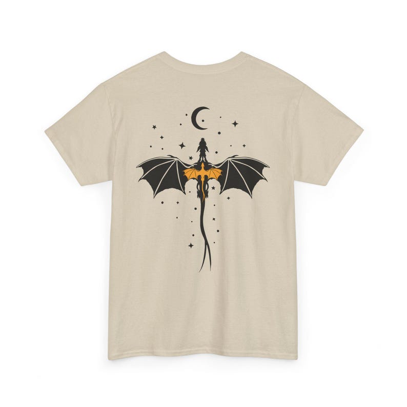 Dragon Reader T-Shirt Back dragon rider Shirt Book Club Tattoo custom gift for fantasy reader her booktok bookish image 6