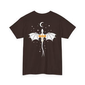 Dragon Reader T-Shirt Back dragon rider Shirt Book Club Tattoo custom gift for fantasy reader her booktok bookish image 8