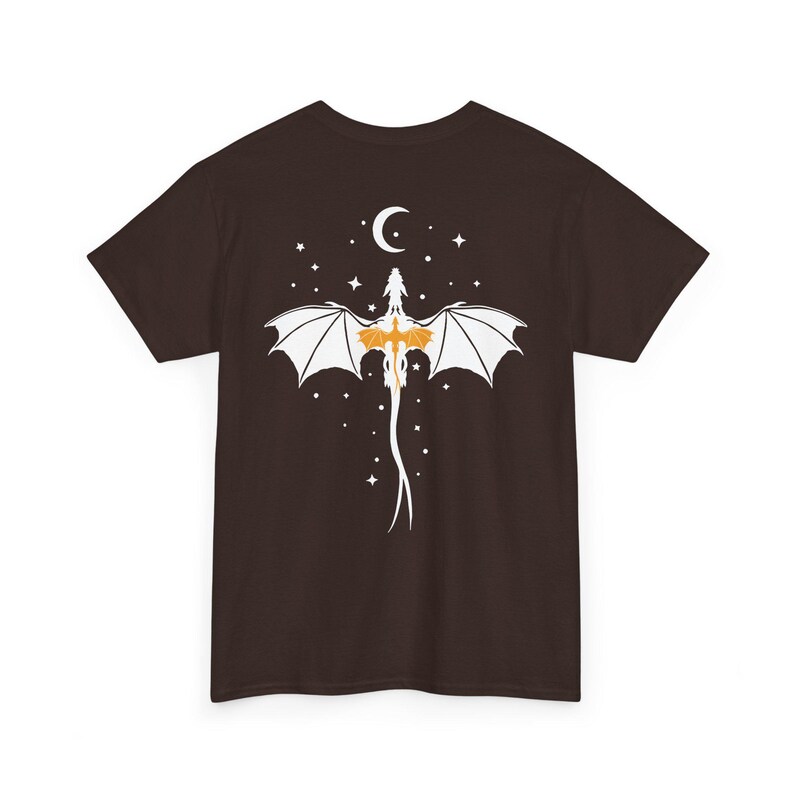 Dragon Reader T-Shirt Back dragon rider Shirt Book Club Tattoo custom gift for fantasy reader her booktok bookish image 8