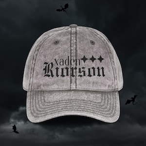 USA EMBROIDERED Xaden Riorson Wingleader Vintage Dad Cap Fourth Wing Merch gift for reader bookish booktok book hat basgiath war college