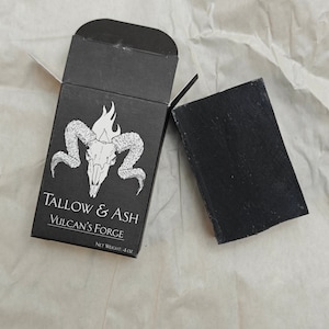 Purifying Organic Activated Charcoal Bar Soap - Vulcan&#39;s Forge - Fair Trade and Sustainable