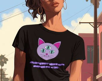 Three Eyed Cat - Handtekening Meowze Unisex T-shirt