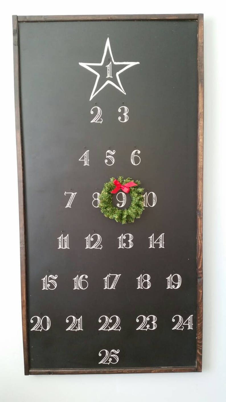 49x25 Advent Calendar / Magnolia Farmhouse / Christmas Etsy