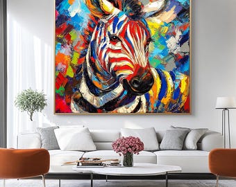 キャンバスに描かれたオリジナルの馬の油絵：アレクサンダー