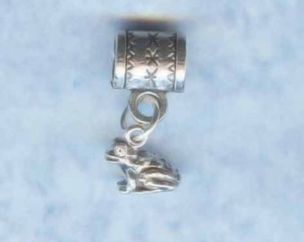 Sterling Silver Frog Lrg Hole Bead Fits All European Styles of  Add a Bead Charm Bracelet Jewelry AAB-Swfrr