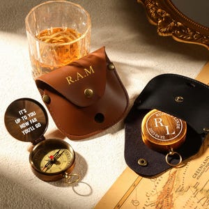 Custom Compass Set, Personalized Brass Compass, Out Door Gift, Groomsmen Gift, Father&#39;s Day Gift, Adventure Gift, Gift, Anniversary Gift