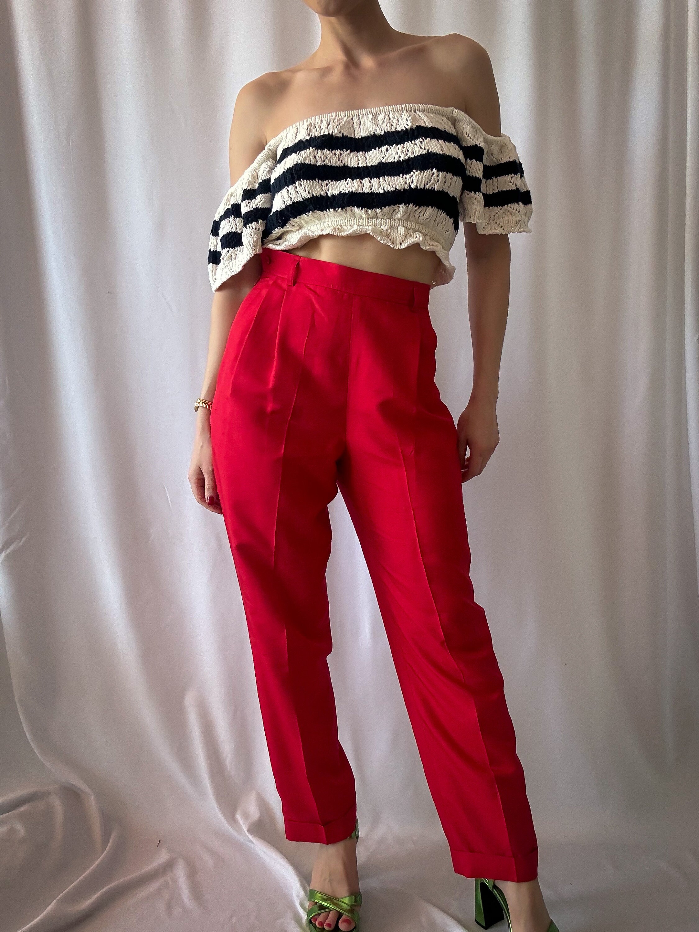 Vintage YSL Rive Gauche Red Silk - 92 Documented Yves Saint