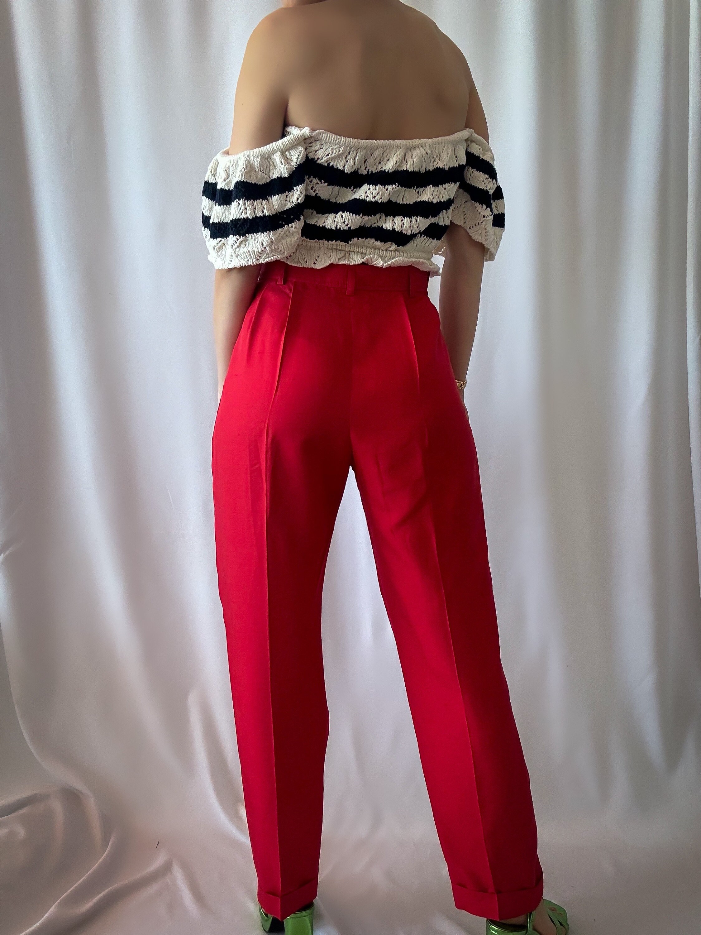 Vintage YSL Rive Gauche Red Silk - 92 Documented Yves Saint
